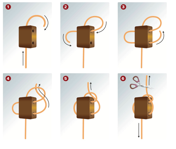 String Tie - Brown Amber