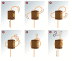 String Tie - Brown Amber